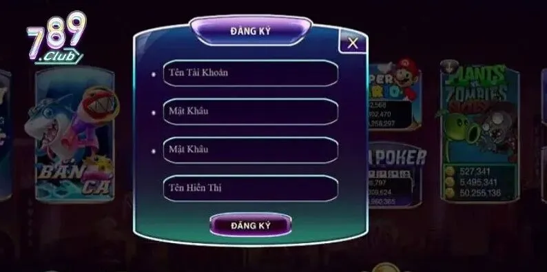 Chi tiết 4 bước để mở tài khoản cổng game tại 789CLUB